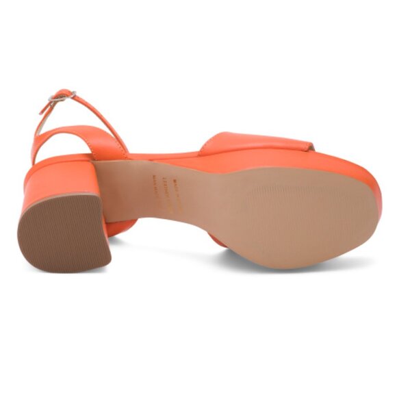 Intentionally Blank Ruby Heeled Sandals Tangelo Leather Made in Brazil EU 36 - Picture 2 of 8